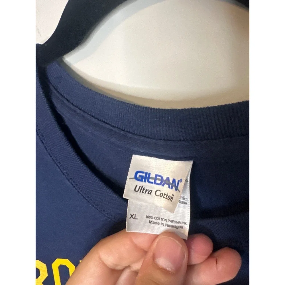 Gildan Navy Blue 2014 Indianapolis 500 98th Event TV Crew‎ T Shirt XL